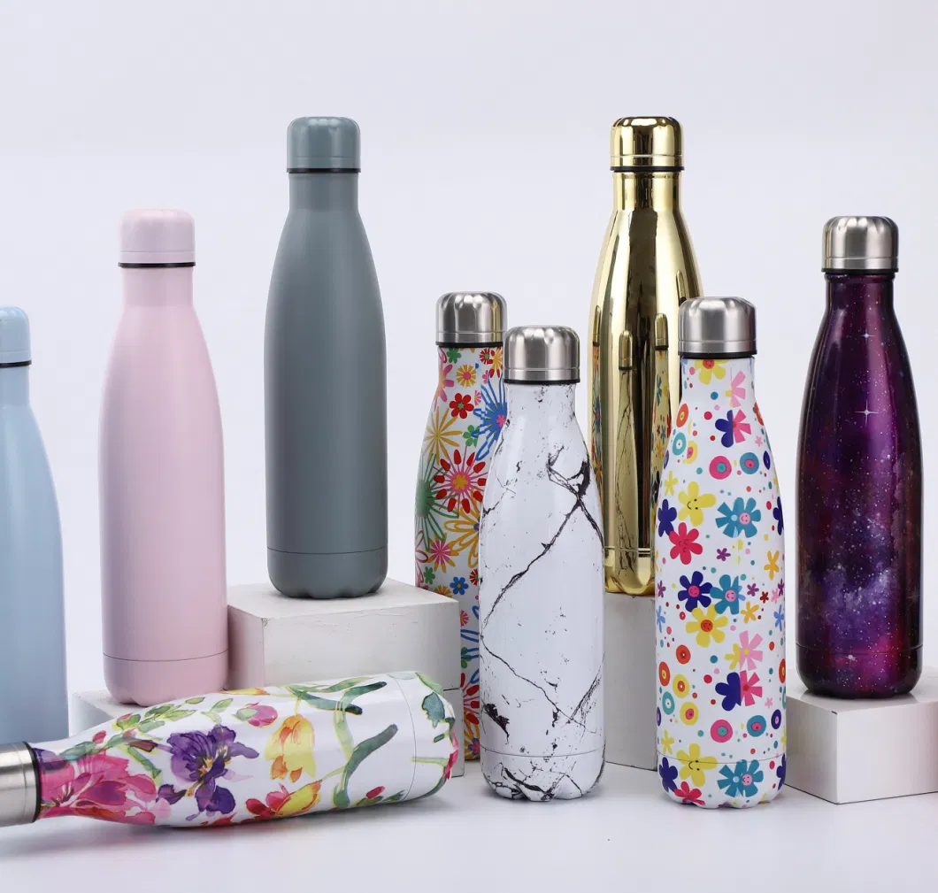 400ml Stainless Steel Custom Logo Sport Bottle Insulated Water Bottle Vacuum Flask with PP Lid